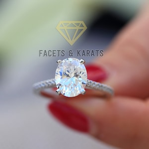 Oval engagement ring thin band rose gold shop
