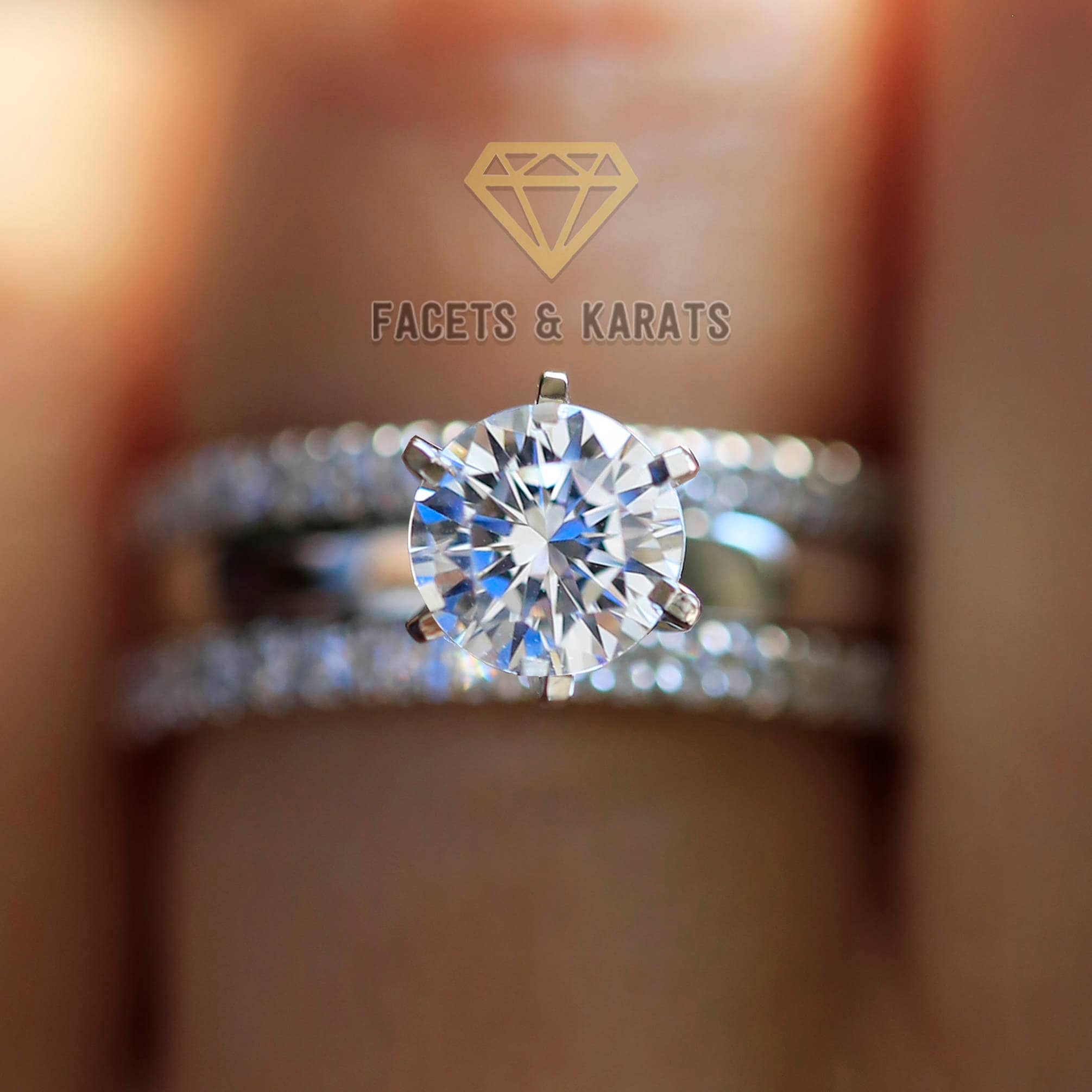 Two band engagement ring deals