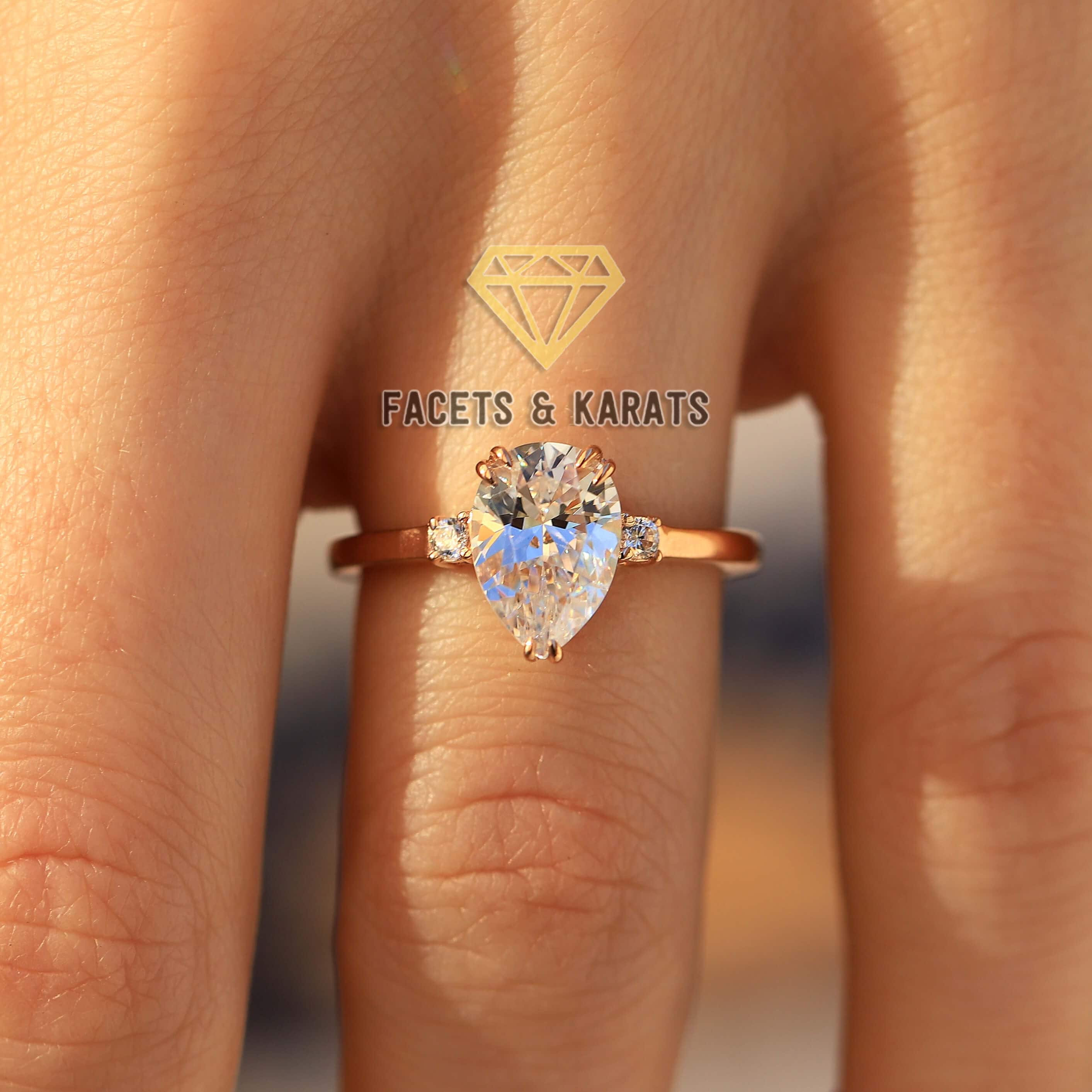 10x7mm pear moissanite deals