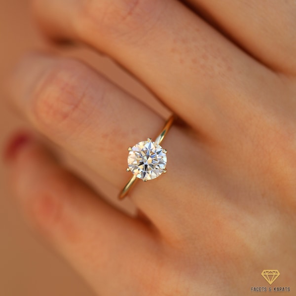 Simple Engagement Ring Etsy