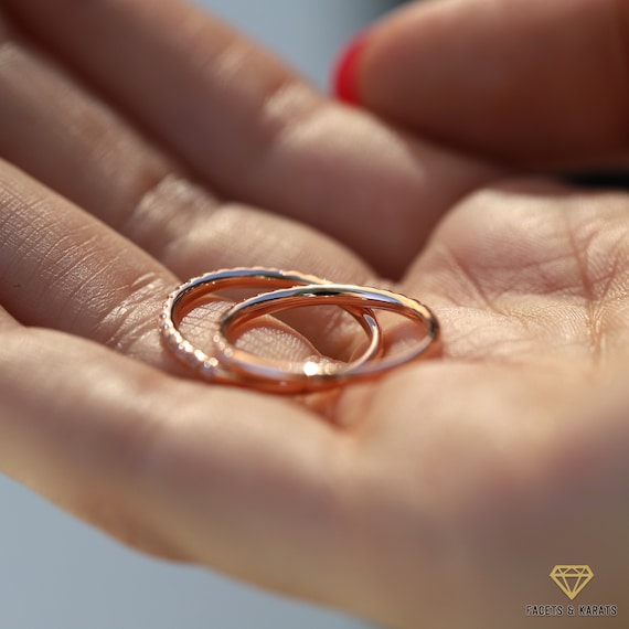 ウェディング バンド リング2点セット ウェディング バンド リング2点セット