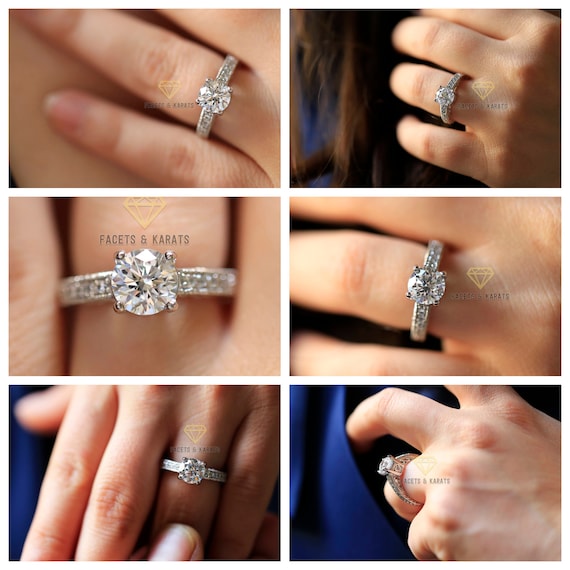 2 Ctw Vintage Engagement Ring Art Deco Filigree Wedding 2 Ctw Vintage Engagement Ring Art Deco Filigree Wedding