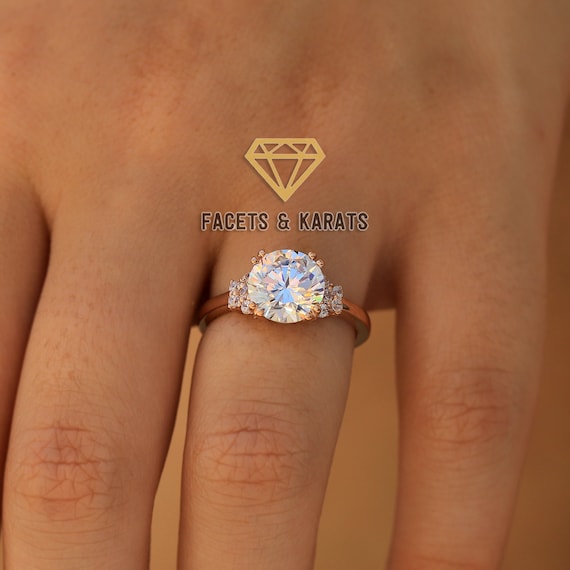 Charles and colvard rose cut moissanite best sale