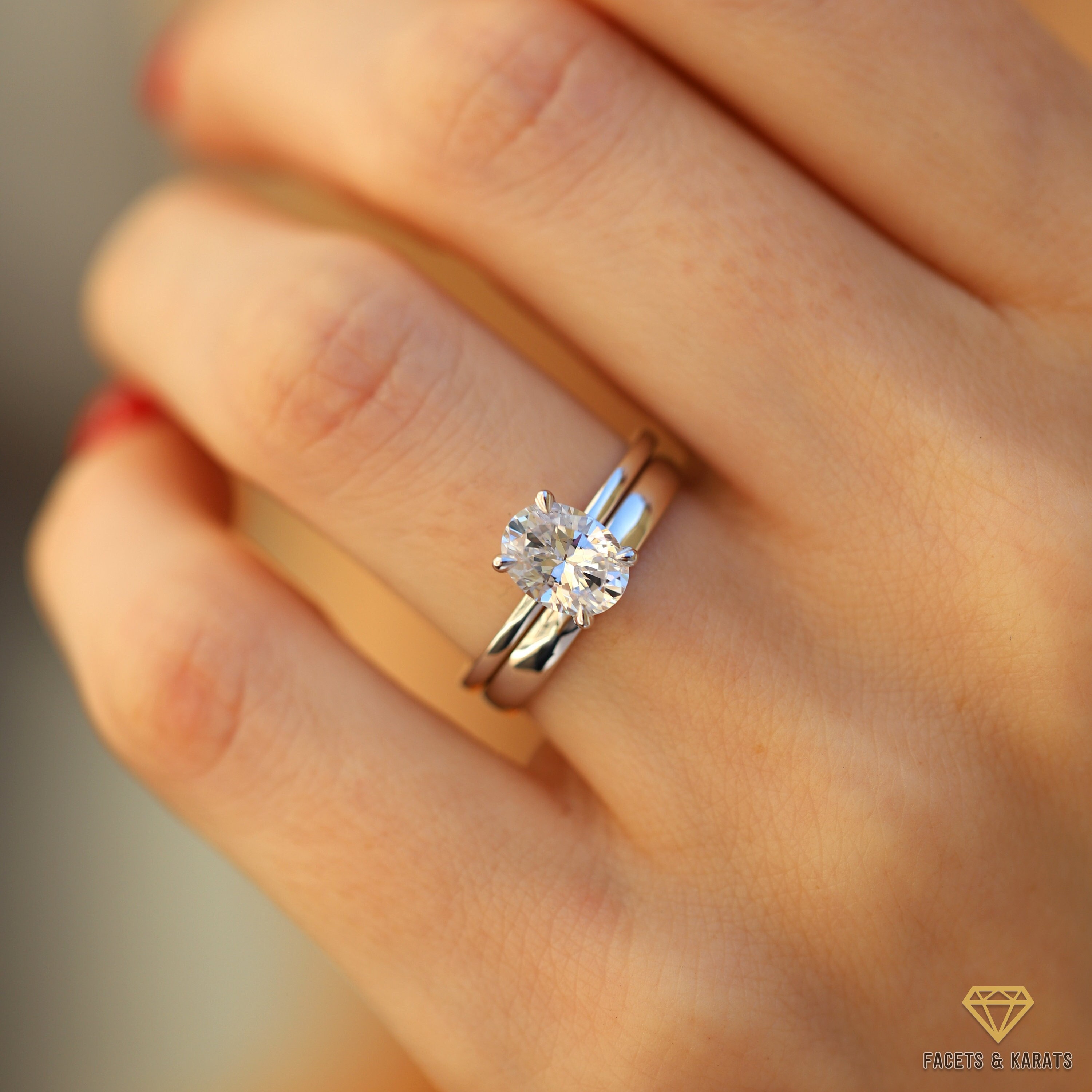 Anello Fascia Uomo In Argento 925 Con Moissanite 2 Ct - Placcato Oro 14k, Taglio Rotondo