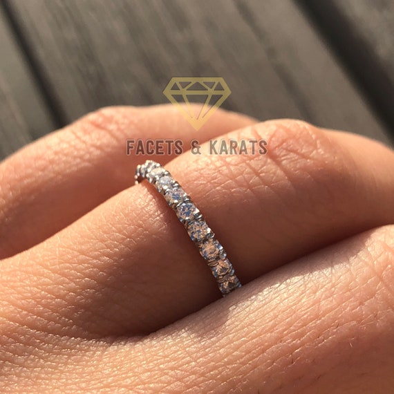 Promise Diamond 18ct White Gold Full Eternity Ring | Jian London