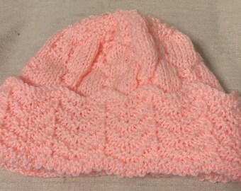 Little Pink Hand Made Bonnet Hat