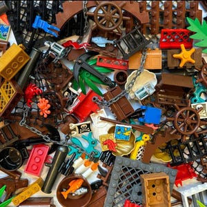 LEGO Pirate bulk parts lot accessories 50 pieces random selection