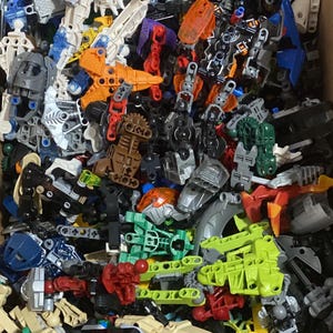 Lego 50 Random Bionicle Technic and/or Hero Factory Pieces Parts Bulk Genuine