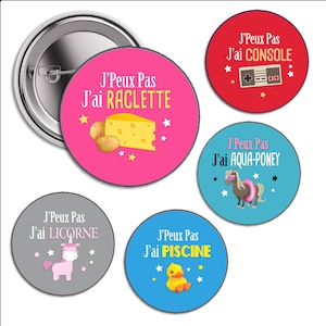I can&#39;t ... Gift idea, badge, magnet, bottle opener, 56mm pocket mirror