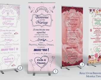RollUp Welcome to Tiffany's Wedding - Guest Welcome Poster