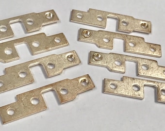 Vintage RECYCLED Steel Metal Shapes Upcycled Steampunk Craft Supply Pkg8 MS43