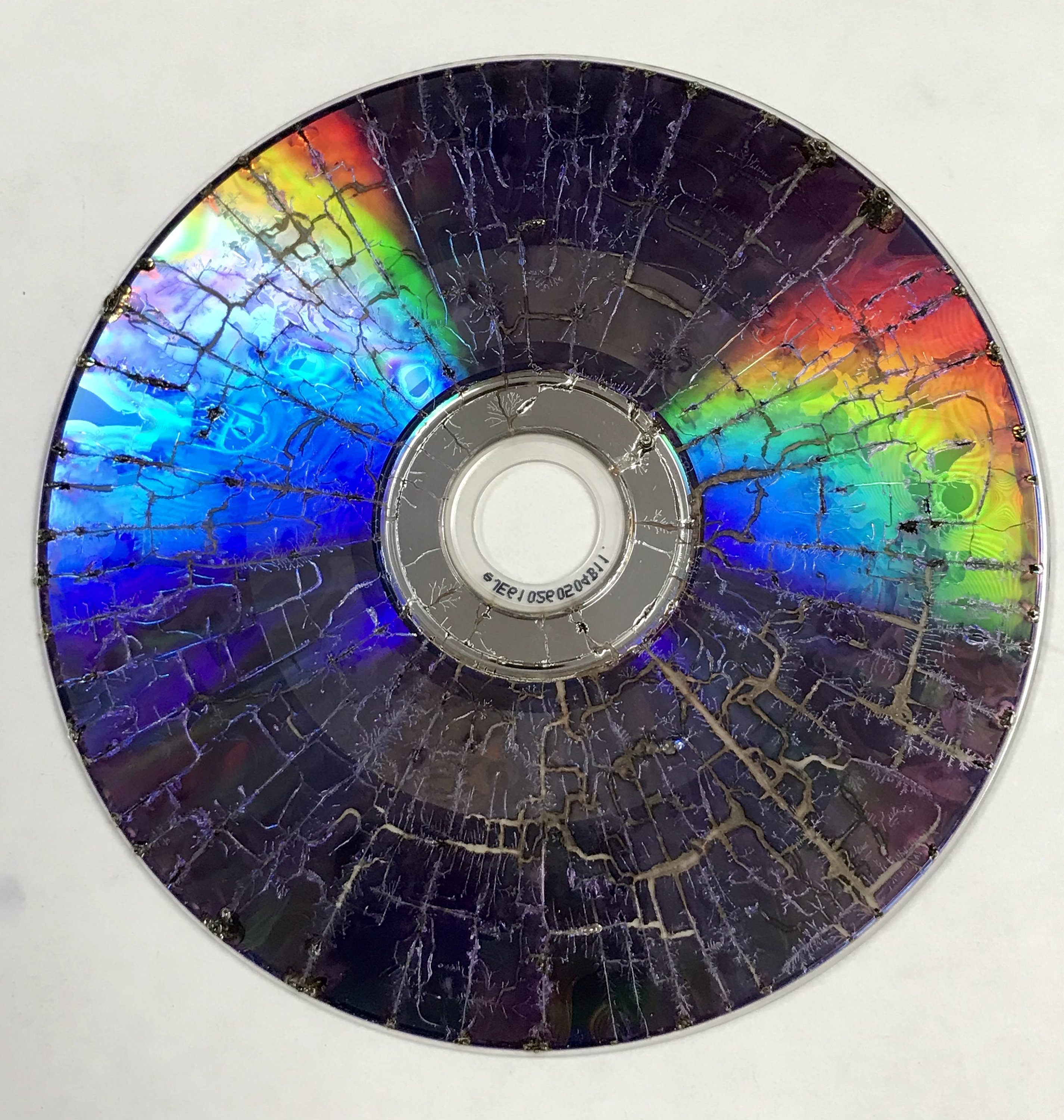 Vintage PATTERNED CD DVD Crackle Surface Geek Art CD1 - Etsy