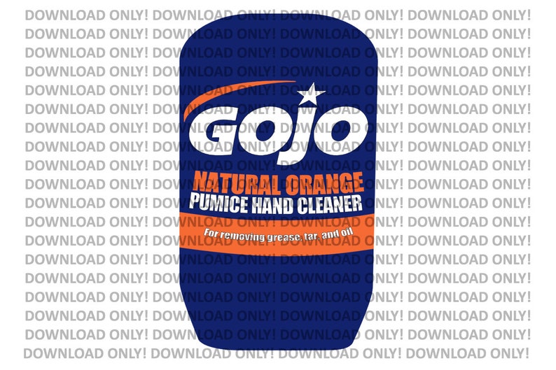 Gojo Hand Cleaner Bottle Inspired Label SVG PNG JPG | Etsy