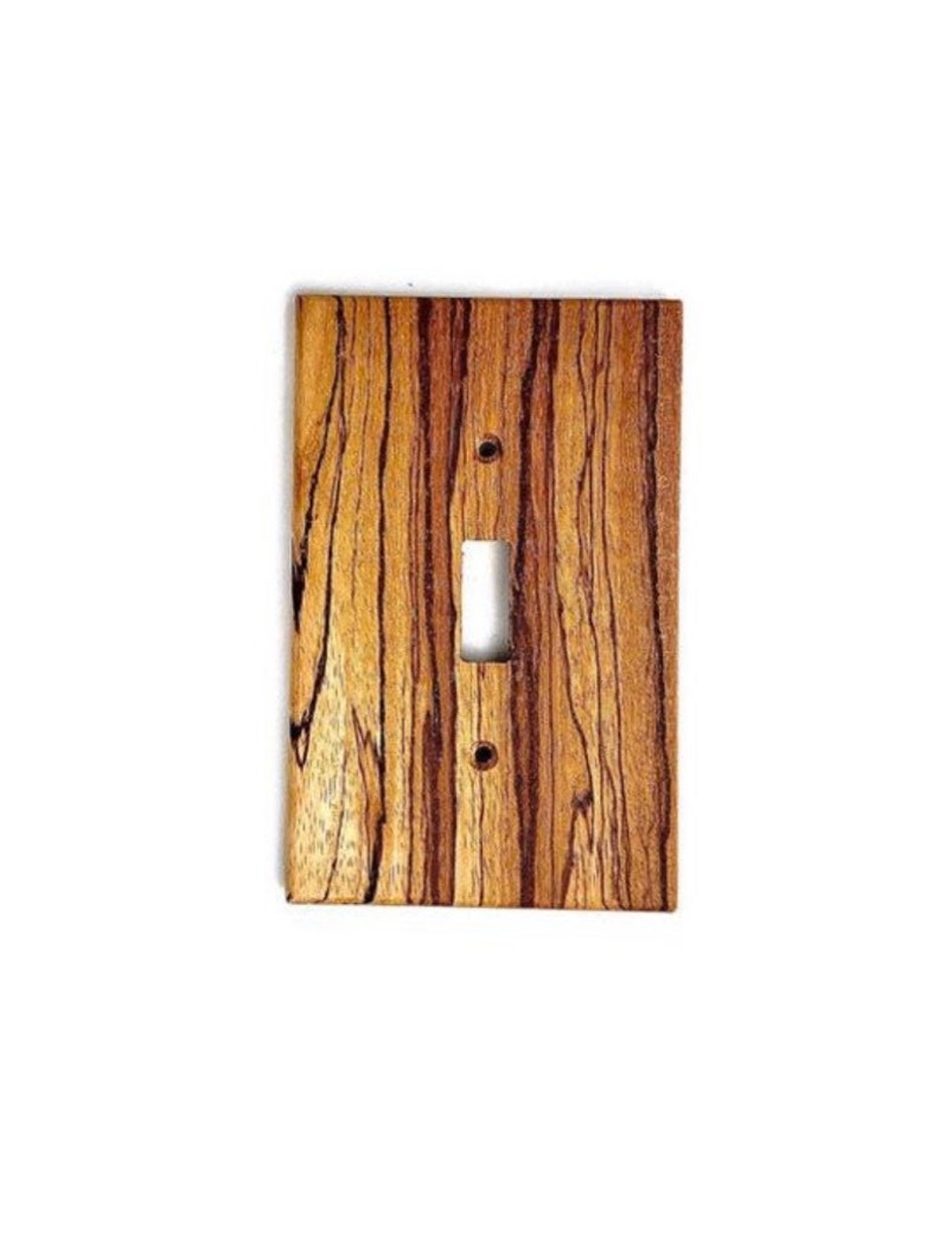 Zebra Wood Switch Plate Covers Modern Wood Light Switch Cover Wooden
