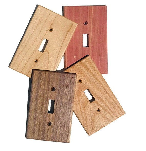 5 Pack of Single Switch Plate Cover Rustic Light Switch Cover - Etsy