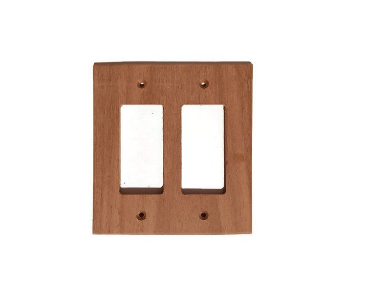 Elegant Walnut Wood Switch Plate Cover Handcrafted Home Etsy