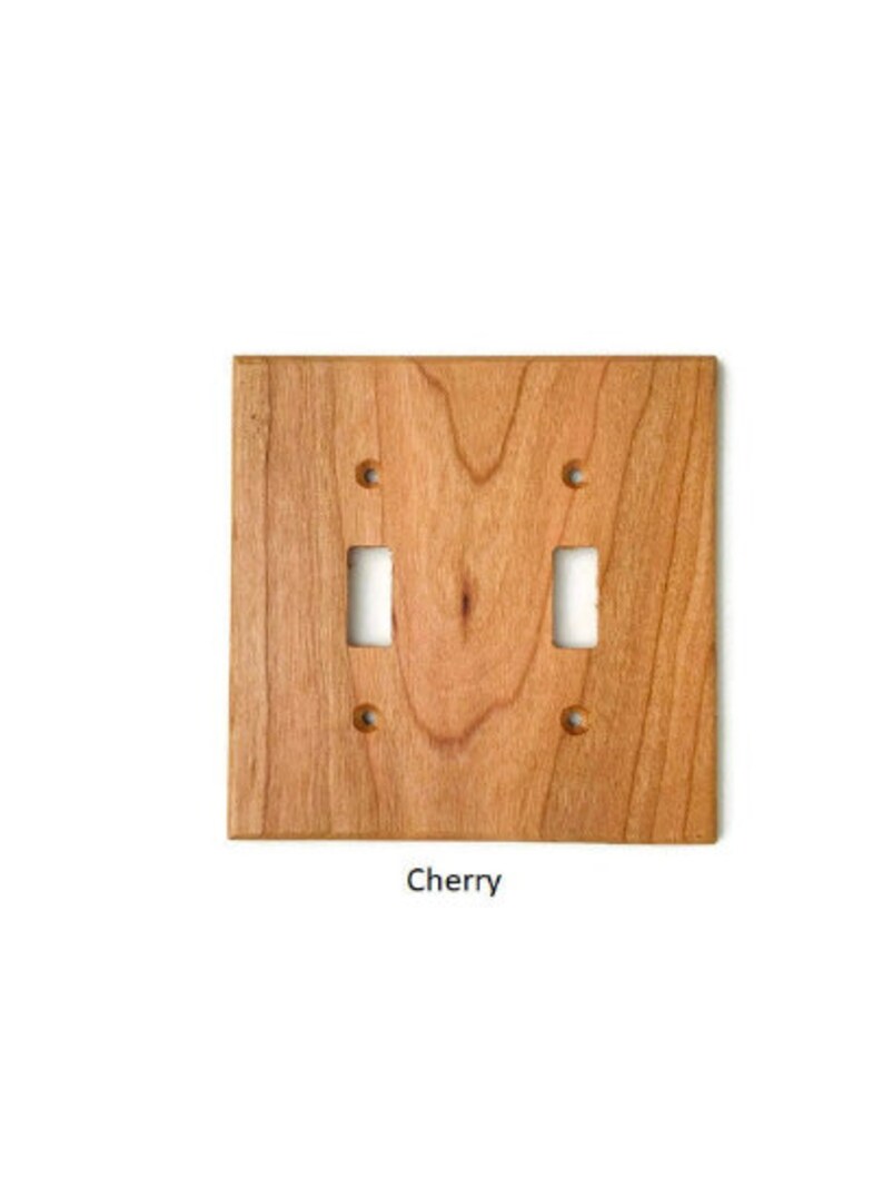 Cherry Switch Plate Covers Rustic Light Switch Cover Wooden Etsy