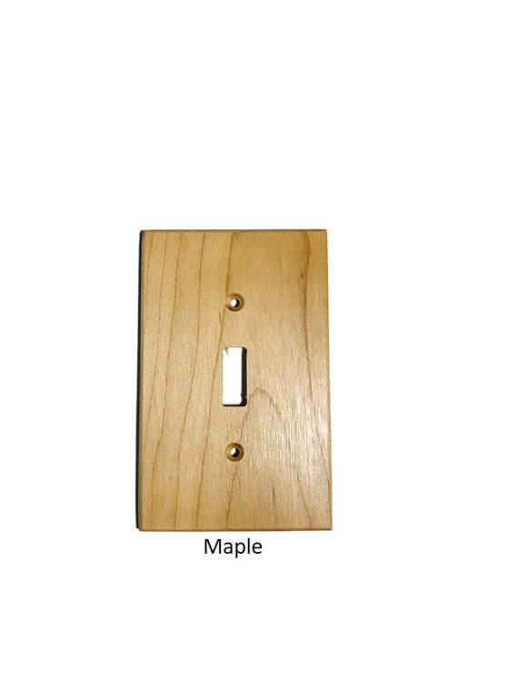 5 Pack of Single Switch Plate Cover Rustic Light Switch Cover Light Wall  Plate Wooden Wall Plate for Plug Farmhouse Switch Plates 