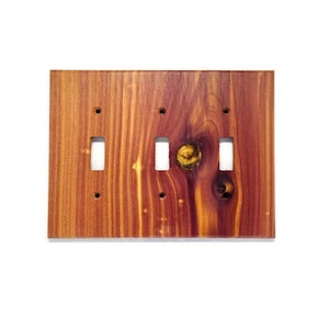 Triple Switch Plate Cover Rustic Light Switch Cover Light Wall Plate Wooden  Wall Plate for Plug Farmhouse Switch Plates 