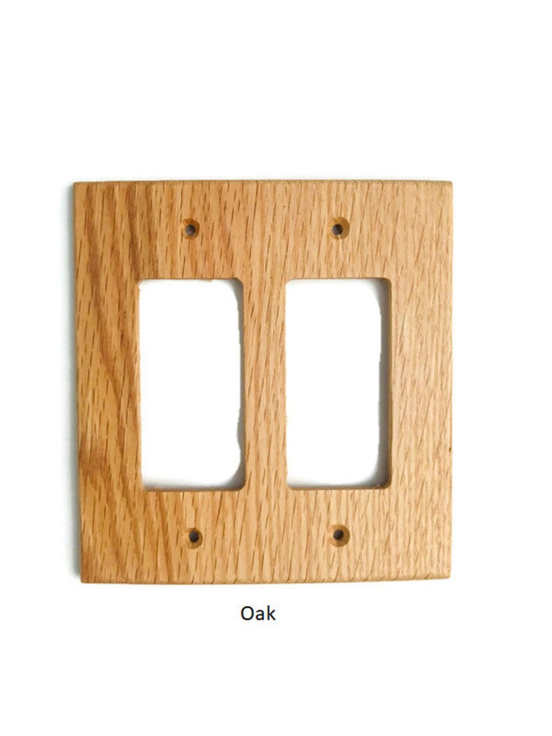 Double Decora Switch Plate Cover Rustic Light Switch Cover Etsy