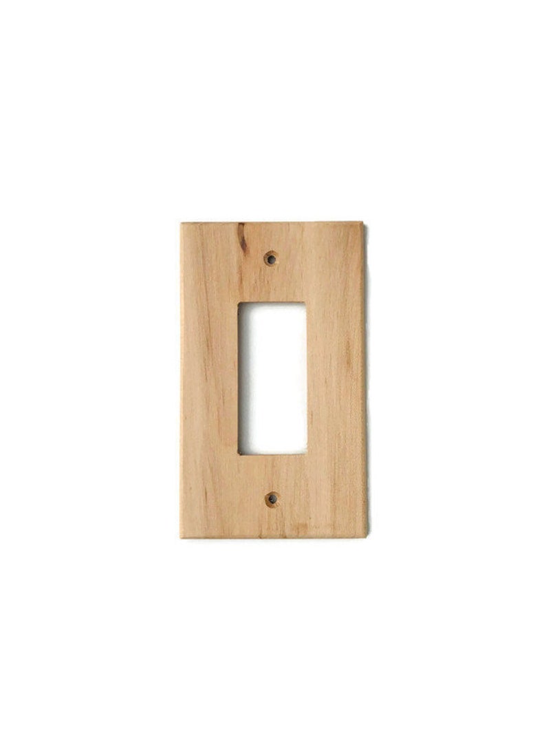 Unfinished Single Decora Switch Plate Cover Rustic Light Etsy UK
