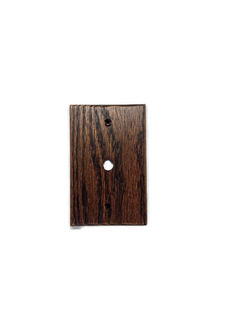 Stained Oak Wood Switch Plate Covers Red Mahogany Stained Oak Etsy