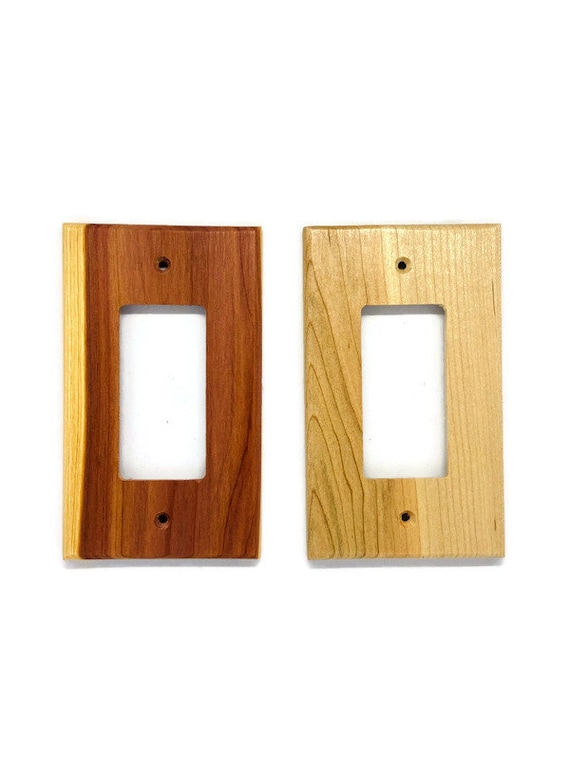 Single Decora Switch Plate Cover Rustic Light Switch Cover Light Wall Plate  Wooden Wall Plate for Plug Farmhouse Switch Plates 