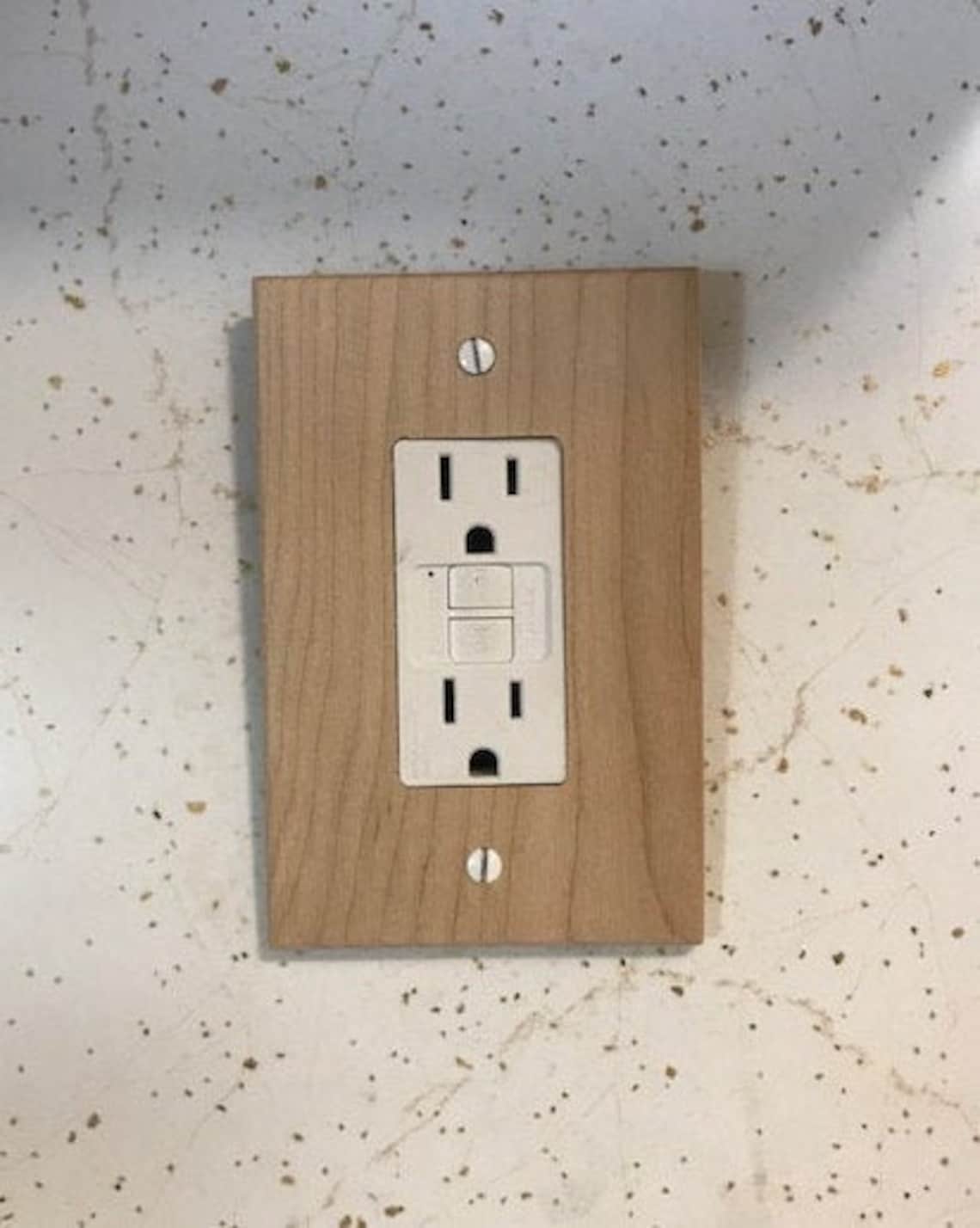 10 Pack of Unfinished Single Decora Switch Plate Covers Rustic Light