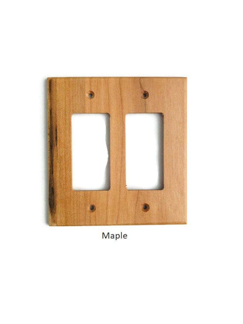 Double Decora Switch Plate Cover Rustic Light Switch Cover Etsy