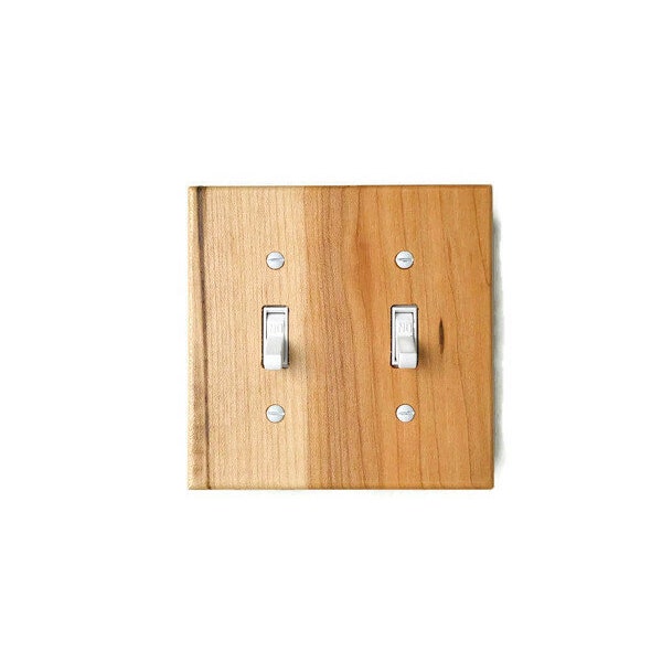 Switch Plate Cover Double Switch Plate Cover Rustic Light Switch Cover Light Wall Plate Wooden Wall Plate for Plug Farmhouse Switch Plates