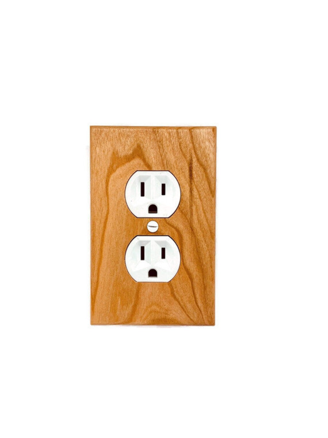 REAL WOOD Outlet Cover Outlet Plate Cover Wall Plate Wooden Etsy