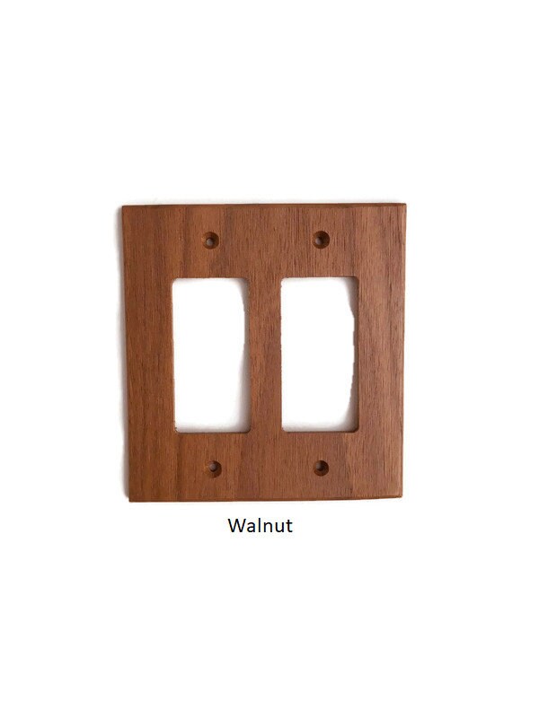 Double Decora Switch Plate Cover Rustic Light Switch Cover Etsy