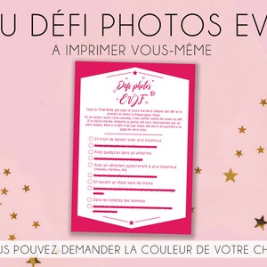 Photo Challenge Game - Bachelorette Party - to print yourself