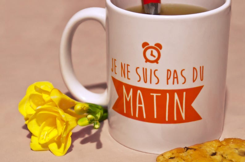 Le mug Je ne suis pas du matin image 2