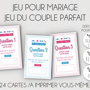 Wedding Game - Perfect Couple Game - Wedding Animation - to print yourself