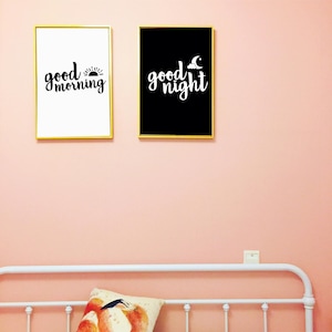 Good Morning/ Good Night Prints: Downloadable