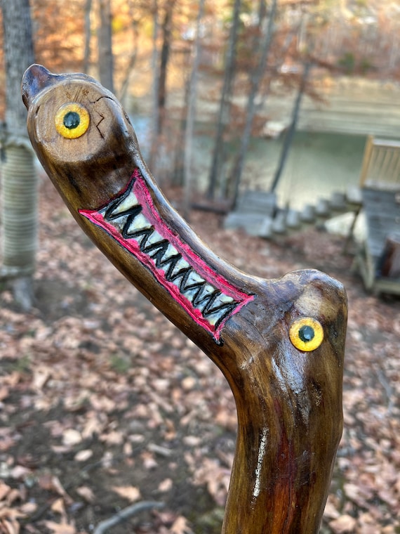 Alien Cane Walking Stick For, Hiking, Cosplay, Decor, Dnd, Walking