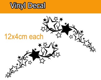 Stars Vinyl Decal – Bike Frame, Tablet, Kids Decor