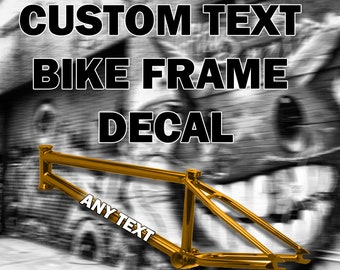 2x naam aangepaste tekst sticker - fiets sticker - tablet sticker - kinder sticker - fietsframe sticker - vinyl sticker - cadeau - E Bike sticker