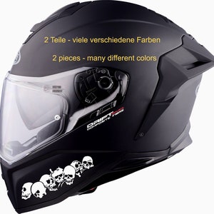 2x Chaos Skulls Left and Right - Car decals  - Bike Frame decals - Helmet - Human skull - E Bike decals - Bike - table decal - gift