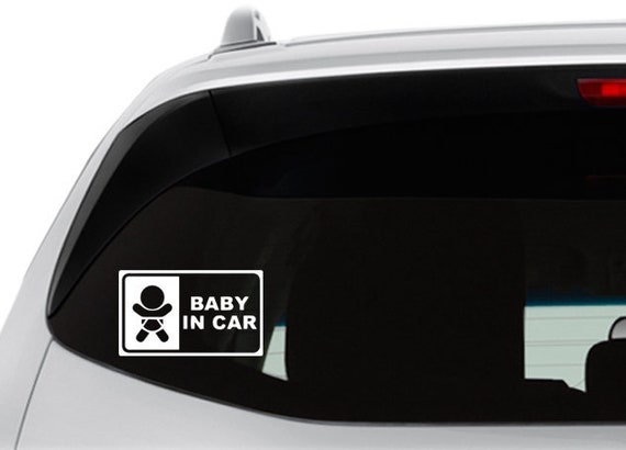 JDM Kids Boys Baby In Car On Board Car Decal Window Bumper Laptop Wall Sticker