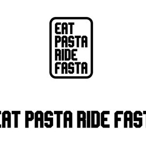 Eat Pasta Ride Fasta / Fahrradrahmen Aufkleber / Sticker für Fahrrad / Fahrrad Accessories / Lustiger Aufkleber Bild 4