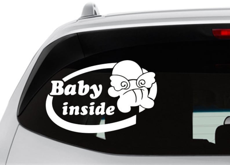 Angel Baby On Board Car Decal Baby Naruto Baby Decals Etsy