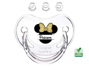 SUCETTE étoile ATTACHE TÉTINE AT13 coeur Souris Bébé minnie rose Cadeau