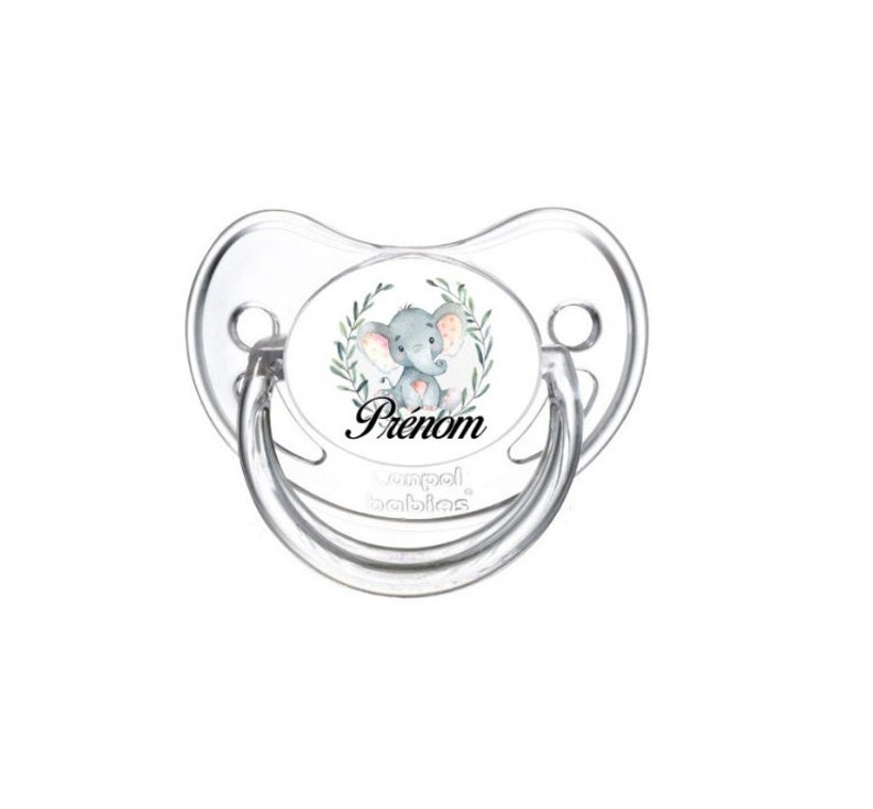 Color pacifier/lollipop customizable with the first name of the child/baby image 5