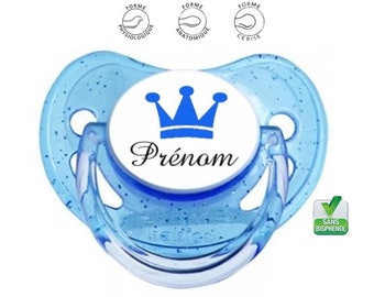 Personalized baby pacifier with baby's name or phrase of your choice: baby king