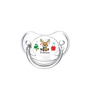 Tétine couleur personnalisée Noël / sucette personnalisable avec le prénom de l'enfant/bébé spécial Noël image 9