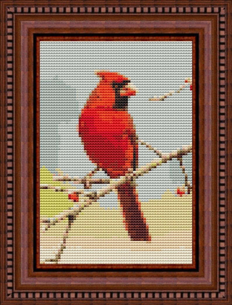 Red Bird Cross Stitch Patterns To Print Artecy Cross Stitch. Cardinal