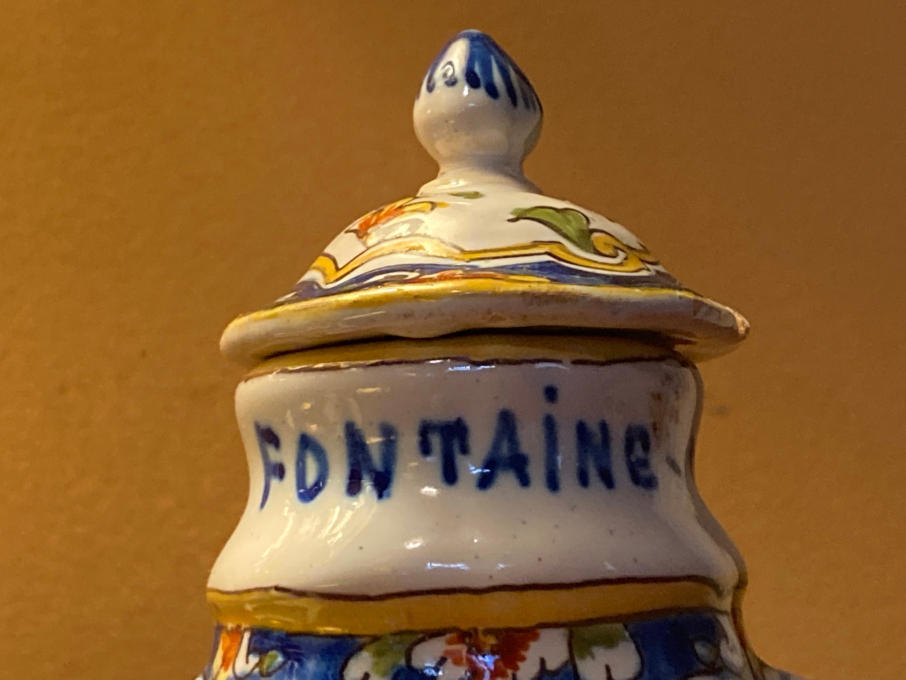 Vintage French Ceramic Mustard Pot Etsy UK