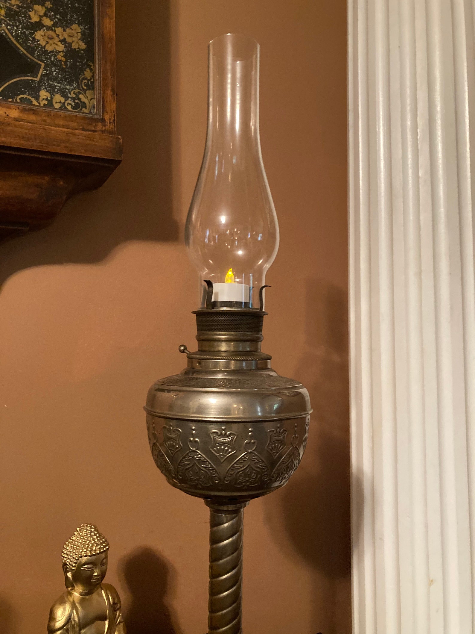 Vintage Pedestal Lamp Etsy